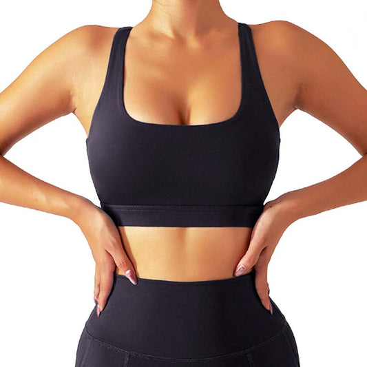 Woman Racerback Performance Workout Clothes Sports Bra