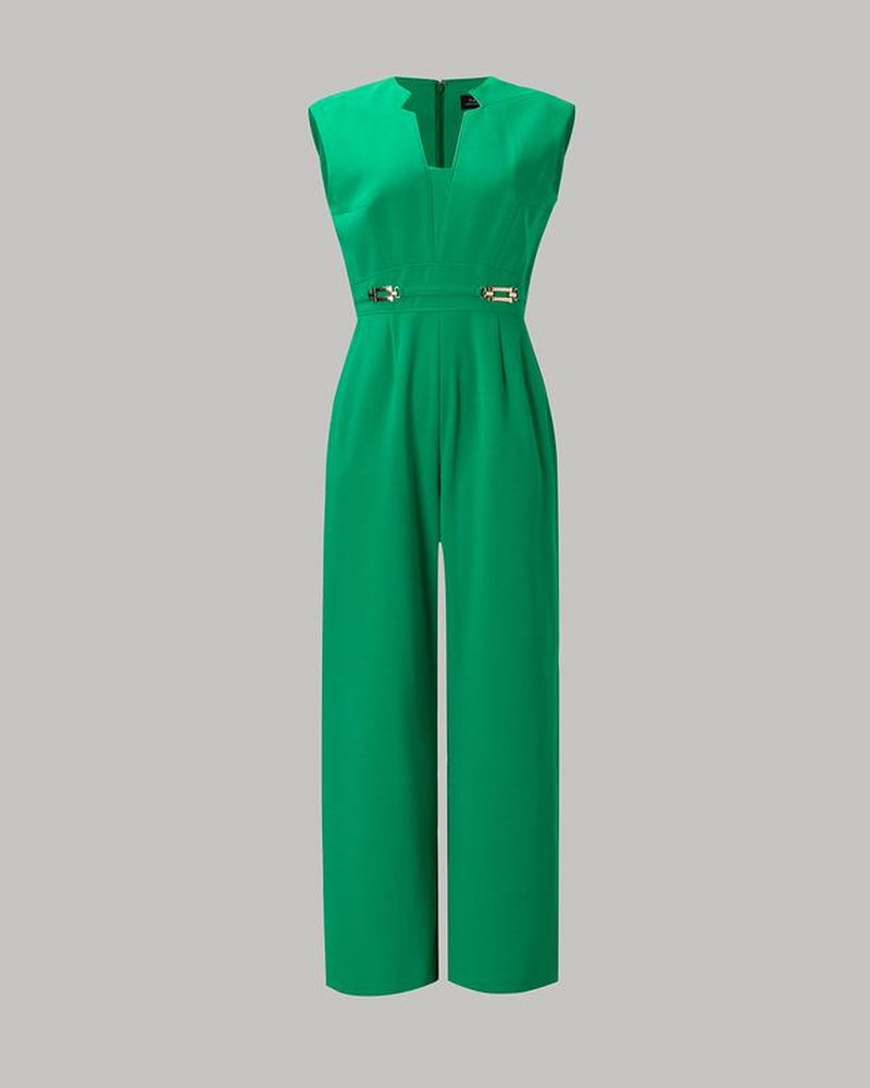 Women'S Black Polyester Jumpsuit for All Occasions - Fit