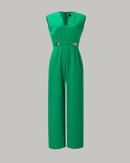 Women'S Black Polyester Jumpsuit for All Occasions - Fit