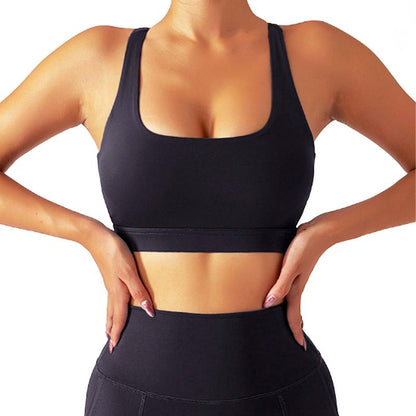 Woman Racerback Performance Workout Clothes Sports Bra